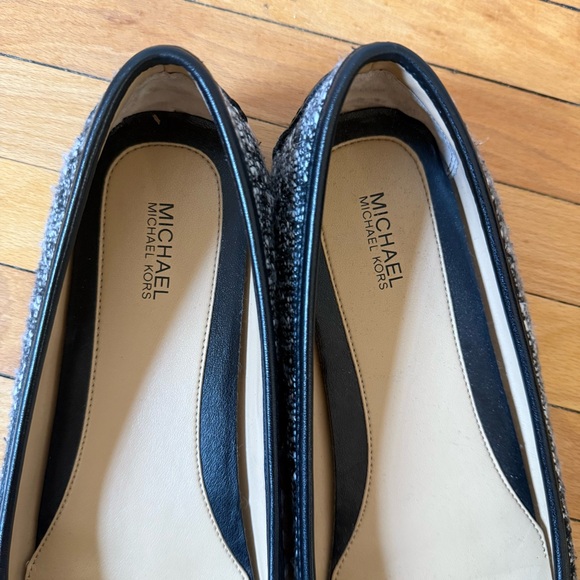Michael Kors Fulton Moccasins Black and White Tweed Women's Flats Sz 9 EUC - Picture 5 of 6